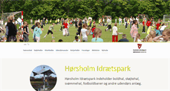 Desktop Screenshot of idraetsparken.horsholm.dk