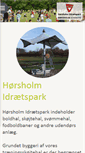 Mobile Screenshot of idraetsparken.horsholm.dk