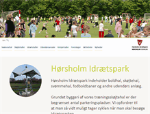 Tablet Screenshot of idraetsparken.horsholm.dk