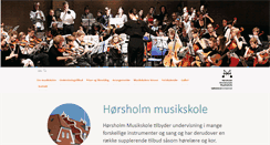 Desktop Screenshot of musikskolen.horsholm.dk