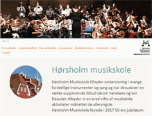 Tablet Screenshot of musikskolen.horsholm.dk